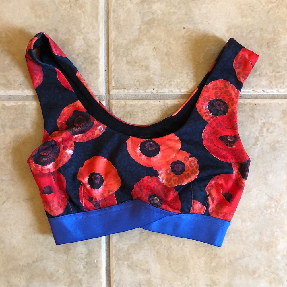 Poppy Floral sports bra from target